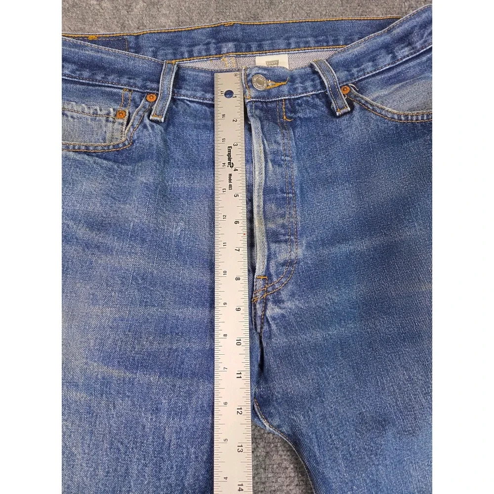 Levi's 501 Original‎ Fit Jeans Mens 36x29 Blue Straight Leg Button Fly 78/2